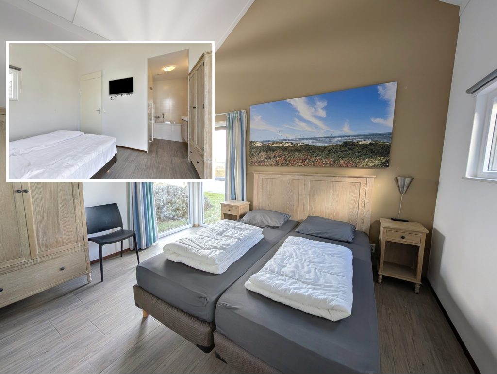 Schlafzimmer mit Bad